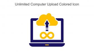 Unlimited Computer Upload Colored Icon In Powerpoint Pptx Png And Editable Eps Format