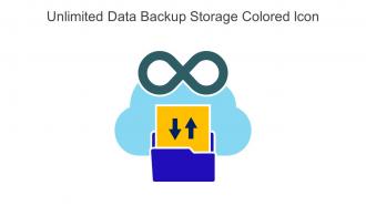 Unlimited Data Backup Storage Colored Icon In Powerpoint Pptx Png And Editable Eps Format