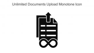 Unlimited Documents Upload Monotone Icon In Powerpoint Pptx Png And Editable Eps Format