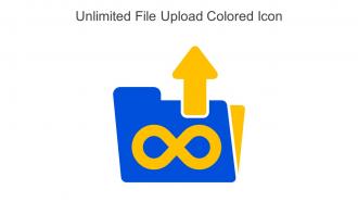 Unlimited File Upload Colored Icon In Powerpoint Pptx Png And Editable Eps Format