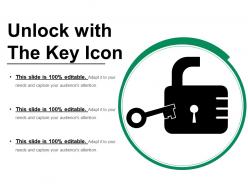 Unlock With The Key Icon