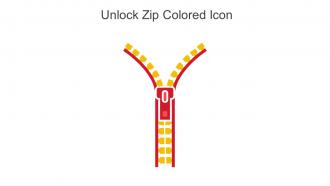 Unlock Zip Colored Icon In Powerpoint Pptx Png And Editable Eps Format