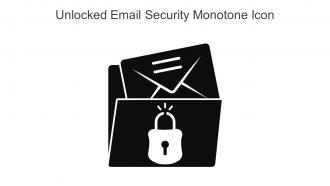 Unlocked Email Security Monotone Icon In Powerpoint Pptx Png And Editable Eps Format