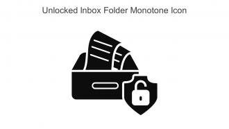 Unlocked Inbox Folder Monotone Icon In Powerpoint Pptx Png And Editable Eps Format