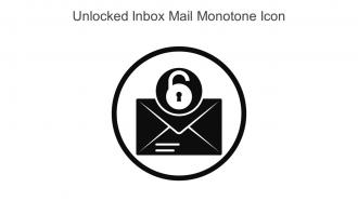Unlocked Inbox Mail Monotone Icon In Powerpoint Pptx Png And Editable Eps Format