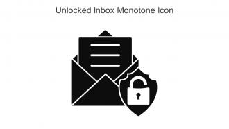 Unlocked Inbox Monotone Icon In Powerpoint Pptx Png And Editable Eps Format