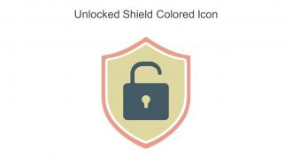 Unlocked Shield Colored Icon In Powerpoint Pptx Png And Editable Eps Format
