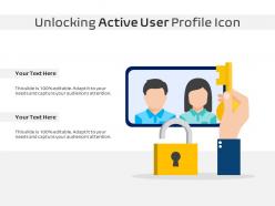 Unlocking active user profile icon