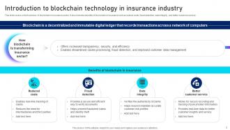 Unlocking Innovation Blockchains Potential In Insurance Powerpoint Presentation Slides BCT CD V Appealing Analytical