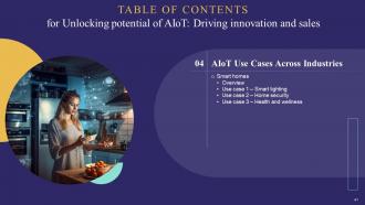 Unlocking Potential Of AIoT Driving Innovation And Sales Powerpoint Presentation Slides IoT CD Colorful Professionally