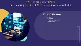 Unlocking Potential Of AIoT Driving Innovation And Sales Powerpoint Presentation Slides IoT CD Customizable Multipurpose