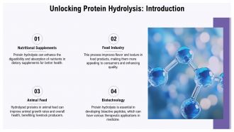 Unlocking Protein Hydrolysis Benefits And Process Explained PPT Sample ST AI Images Downloadable
