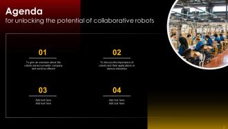 Unlocking The Potential Of Collaborative Robots Powerpoint Presentation Slides Customizable Attractive