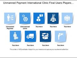 Unmanned payment international clinic final users players wireless