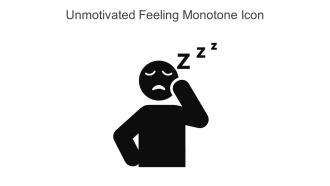 Unmotivated Feeling Monotone Icon In Powerpoint Pptx Png And Editable Eps Format