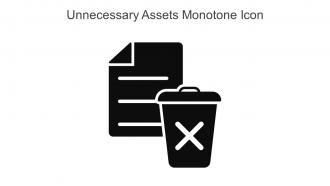 Unnecessary Assets Monotone Icon In Powerpoint Pptx Png And Editable Eps Format