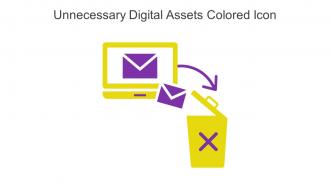Unnecessary Digital Assets Colored Icon In Powerpoint Pptx Png And Editable Eps Format