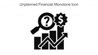 Unplanned Financial Monotone Icon In Powerpoint Pptx Png And Editable Eps Format