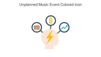 Unplanned Music Event Colored Icon In Powerpoint Pptx Png And Editable Eps Format