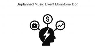 Unplanned Music Event Monotone Icon In Powerpoint Pptx Png And Editable Eps Format