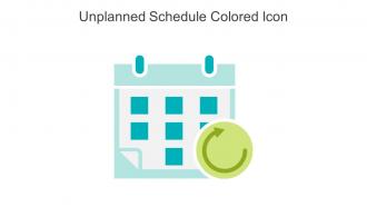 Unplanned Schedule Colored Icon In Powerpoint Pptx Png And Editable Eps Format