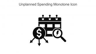 Unplanned Spending Monotone Icon In Powerpoint Pptx Png And Editable Eps Format