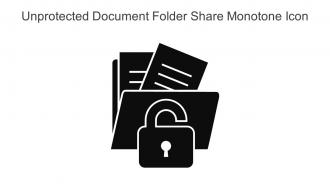 Unprotected Document Folder Share Monotone Icon In Powerpoint Pptx Png And Editable Eps Format