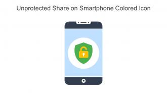 Unprotected Share On Smartphone Colored Icon In Powerpoint Pptx Png And Editable Eps Format