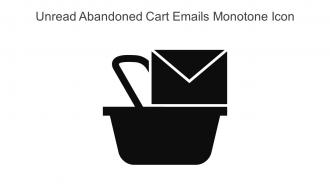 Unread Abandoned Cart Emails Monotone Icon In Powerpoint Pptx Png And Editable Eps Format