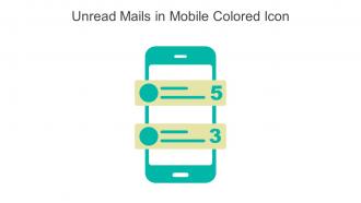 Unread Mails In Mobile Colored Icon In Powerpoint Pptx Png And Editable Eps Format