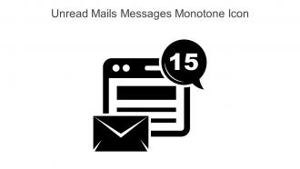 Unread Mails Messages Monotone Icon In Powerpoint Pptx Png And Editable Eps Format