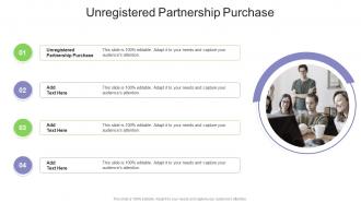 Unregistered Partnership Purchase In Powerpoint And Google Slides Cpb