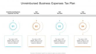 Unreimbursed Business Expenses Tax Plan In Powerpoint And Google Slides Cpb