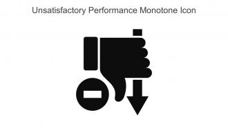 Unsatisfactory Performance Monotone Icon In Powerpoint Pptx Png And Editable Eps Format