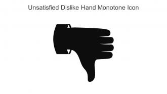 Unsatisfied Dislike Hand Monotone Icon In Powerpoint Pptx Png And Editable Eps Format