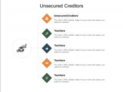 Unsecured creditors ppt powerpoint presentation show mockup cpb