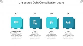 Unsecured debt consolidation loans ppt powerpoint presentation files cpb