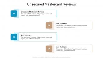 Unsecured Mastercard Reviews In Powerpoint And Google Slides Cpb