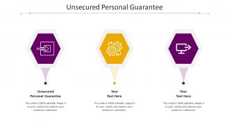 Unsecured Personal Guarantee Ppt Powerpoint Presentation Inspiration Example Cpb