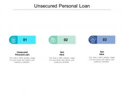 Unsecured personal loan ppt powerpoint presentation layouts slide portrait cpb