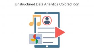Unstructured Data Analytics Colored Icon in powerpoint pptx png and editable eps format