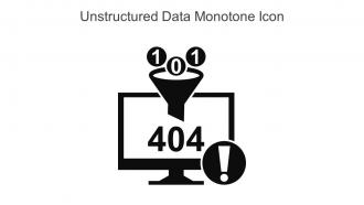 Unstructured Data Monotone Icon In Powerpoint Pptx Png And Editable Eps Format