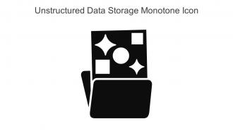 Unstructured Data Storage Monotone Icon in powerpoint pptx png and editable eps format