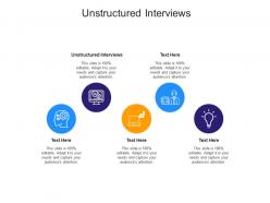 Unstructured interviews ppt powerpoint presentation styles microsoft cpb