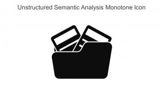 Unstructured Semantic Analysis Monotone Icon In Powerpoint Pptx Png And Editable Eps Format