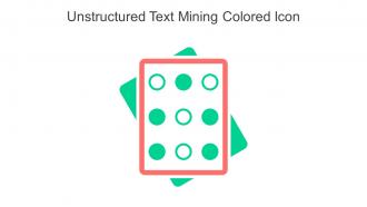 Unstructured Text Mining Colored Icon In Powerpoint Pptx Png And Editable Eps Format