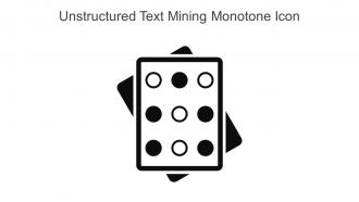 Unstructured Text Mining Monotone Icon In Powerpoint Pptx Png And Editable Eps Format