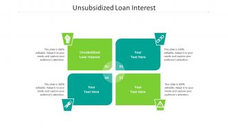 Unsubsidized loan interest ppt powerpoint presentation professional slideshow cpb