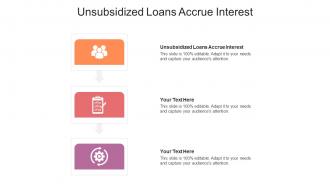 Unsubsidized loans accrue interest ppt powerpoint presentation slides cpb