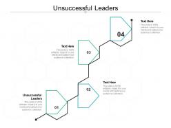 Unsuccessful leaders ppt powerpoint presentation icon slideshow cpb